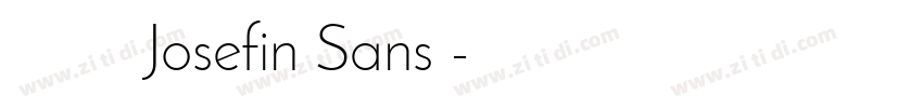 商用需购买授权Josefin Sans 字体转换